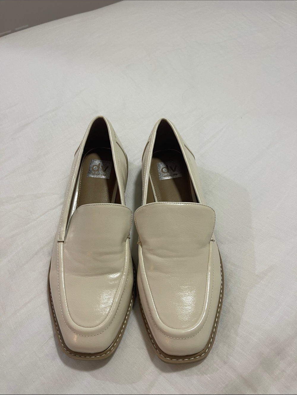 NWT Dolce Vita Cream Leather Loafers